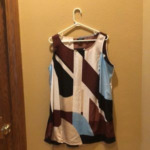 Alfani  Sleeveless Round Neck Tunic Top